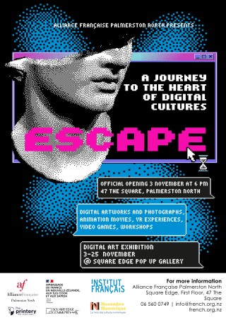 ''Escape, a Journey to the Heart of Digital Cultures'' digital exhibition